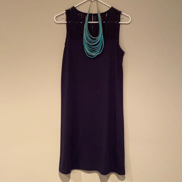 Market and Spruce Amethyst Eyelet Knit Dress - Picture 2 of 3